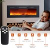 Wall Mounted Electric Fireplace - 50'' Recessed Heater with Remote/Touch Control, 4'' Ultra-Thin, 12 Flame Colors for Bedroom/Living Room - 2 of 4