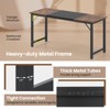 Tangkula 63" Computer Desk Modern Industrial Office Desk w/ Metal Frame & Large Executive Desk - 4 of 4