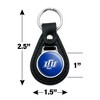 Lubbock Christian University Primary Logo Black Leather Keychain - 2 of 4