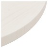 vidaXL Table Top White Ø15.7"x1" Solid Wood Pine - 4 of 4