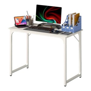 FDW Computer Desk 32/39/47/55 inch Length Study Writing Table Adjustable feet for Home Office - 1 of 4