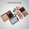 Whisen Modular Go-Kart Kit Kids' Gift, 20-in-1 Ride-On Toy & Balance Riding Bike with Stand Scooter and Building Kit Design - Orange - 4 of 4