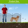 GustoWave Decorative Garden Fence, 10/15 Panels No Dig Decorative Fence,32 in(H) X 36 ft(L) Animal Metal Wire Panel,Temporary Dog Fence- Curved - 2 of 4