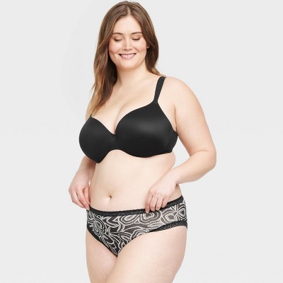 Auden + Plus Size Micro Briefs with Lace Trim