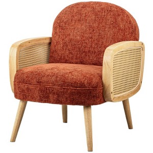 Nordlys Wood and Cane Lounge Chair Countryside Style Living Room - 1 of 4