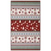 Christmas Vintage Washable Area Rugs, Large Rug Non-Slip Soft Low Pile Non-Shedding Indoor Holiday Decor Carpet for Living Room Bedroom - 2 of 4