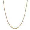 Black Bow Jewelry 2mm, 14k Yellow Gold, Solid Byzantine Chain Necklace - 3 of 4