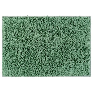 Unique Bargains Washable Non-Slip Soft Fluffy Shag Plush Bath Mat 1 Pc - 1 of 4