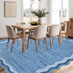 coucheta Area Rug for Living Room Modern Abstract Machine Washable Accent Carpet Non-Slip Low Pile Stain-Resistant No-Shedding - 1 of 4
