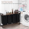 Laundry Hamper, Laundry Sorter 4 Section Laundry Basket Organizer with Removable Laundry Bag and Top Shelf - 4 of 4