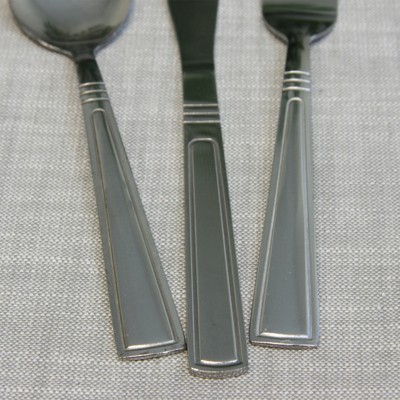 Gibson Home Astonshire 45 Peice Tumble Finish Flatware Set Target