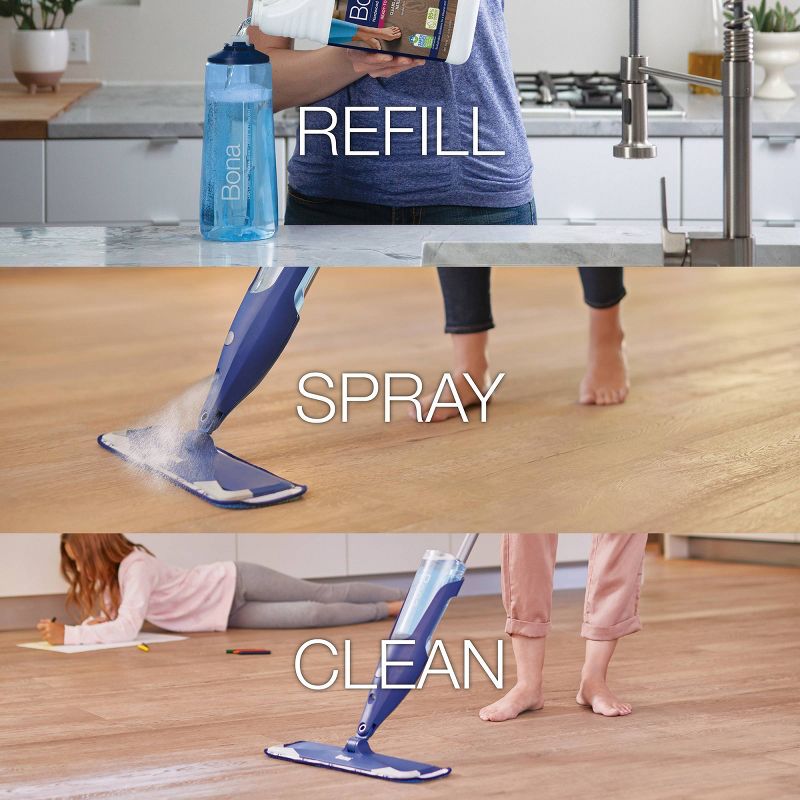 Bona Cleaning Products Mop Refill Wood Surface Multi Purpose Floor Cleaner - 128oz, 6 of 9