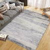 Abstract Area Rug, Machine Washable Runner with Non-Slip Backing, Soft Distressed Modern Farmhouse Throw Rug for Kitchen & Bedroom - 3 of 4