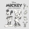 Women's Mickey & Friends Mickey and Friends Sketch Racerback Tank Top - 2 of 4