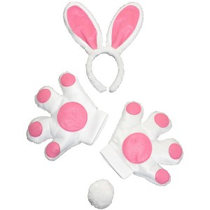 HalloweenCostumes.com    Jumbo White Bunny Kit, Pink - 1 of 1
