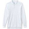 Lands' End School Uniform Men's Long Sleeve Interlock Polo Shirt - 3 of 4