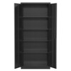 Tall Metal Storage Cabinet with Lockable Magnetic Doors – 2-Door Steel Locker Organizer with 5 Adjustable Shelves, Anti-Tip Design - 4 of 4