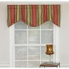 RLF Home Meri Weather Corded Cornice 100% Cotton with Fully Lined 3" Rod Pocket Valnance for Windows 50" x 17" Garden - 2 of 4
