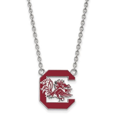 Black Bow Jewelry Sterling Silver South Carolina Gamecocks NCAA Necklace 18 Inch