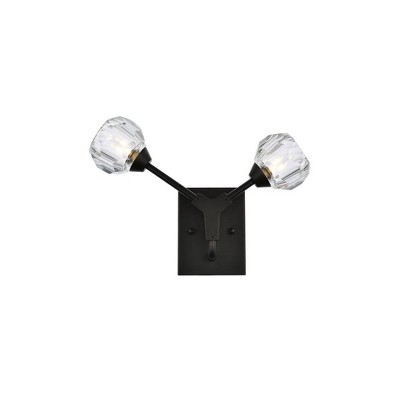 Elegant Lighting Zayne 2 - Light Sconce in  Black