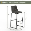 Dovelina 29" Modern PU Leather Barstool Counter Stool Set of 2 - 4 of 4