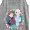 Women's - Frozen 2 - Circle Of Sisters Anna & Elsa Graphic Racerback Tank - 2 of 4