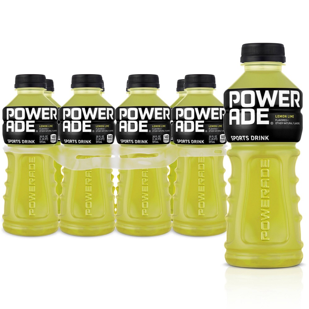 UPC 049000047127 product image for Powerade Lemon Lime Sports Drink - 8pk/20 fl oz Bottles | upcitemdb.com