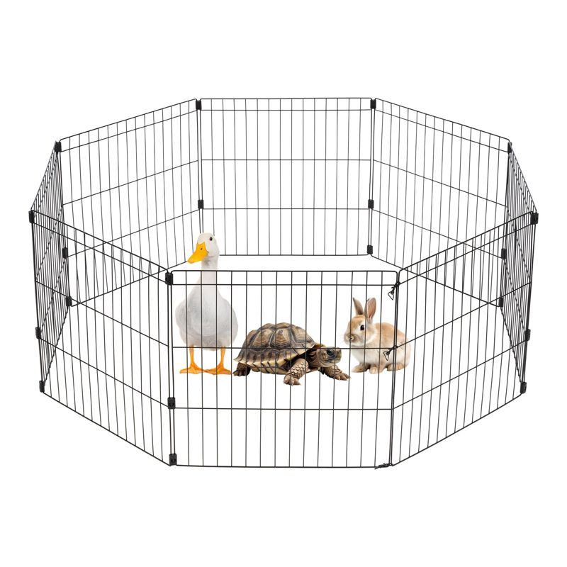 IRIS USA Exercise 8 Panel Wire Metal Pet Playpen for Dog, 1 of 10