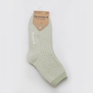 Bearpaw Women's Boot Anklet Socks 2pk - Sage - 1 of 2