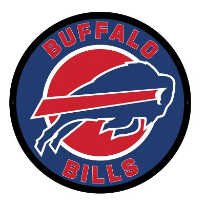 Evergreen Ultra-Thin Edgelight LED Wall Decor, Round, Buffalo Bills- 23 x 23 Inches Made In USA