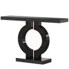 Kumasinova 43.11" Modern Mirrored Console Table,Entryway Table with O-Shaped Base,Sofa Table for Entryway,Hallway,Living Room - 2 of 4