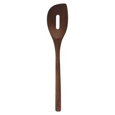 Tovolo Toasted Beechwood Slotted Spoon Brown