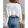 Clearlove Women's Open Front Knit Crop Cardigan Bolero Sweater Long Sleeve Shrug for Dress - 4 of 4