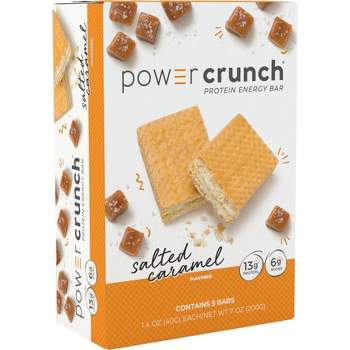 Power Crunch Salted Caramel Wafer Protein Energy Bar - 5pk