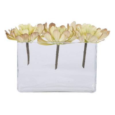 Verdant Bliss 22" Green Plastic Grass Tabletop Arrangement