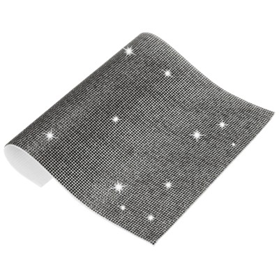 Unique Bargains Crystal Rhinestone Sheet Self Adhesive DIY Crafts Sticker 1 Pc