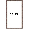 PosterPalooza | 12x22 Bamboo Picture Frame, UV Acrylic, 4 Finishes - Brown, Black, Gold, and Natural - 2 of 4
