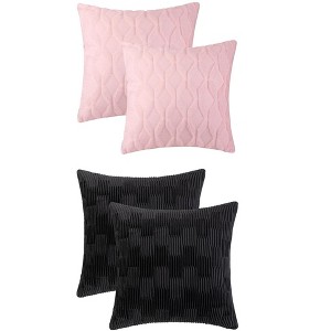 REGALWOVEN 4 Pcs Soft Decorative Throw Pillow Covers for Living Room 18" x 18" - 1 of 4