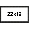 PosterPalooza | 22x12 Thin Barnwood Picture Frame, UV Acrylic, 2 Finishes - Grey and Black - 2 of 4