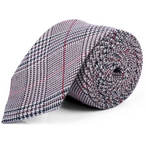 Men's Checkered 2.75 Inch Wide And 57 Inch Long 100% Cotton Neckties - 1 of 4