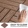 Wood Plastic Composite Deck Tiles Set of 20pcs, Composite Decking Resist Rust - 2 of 4