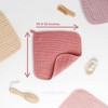 Baby Washcloths Muslin Cotton, Large 10”x10” by Comfy Cubs - 3 of 4
