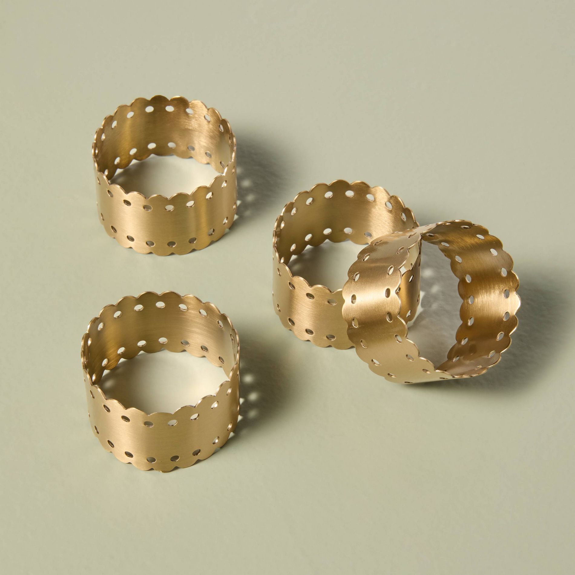 4ct Napkin Ring Scallop - Hearth & Hand™ with Magnolia