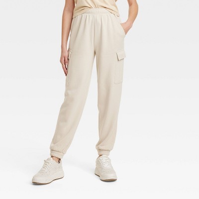 Women's High-rise Sweatpants - Universal Thread™ Tan S : Target