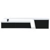 MAYEERTY Minimalist Rectangle Extendable TV Stand Cabinet with 2 Drawers 1 Cabinet for Living Room White - 3 of 4