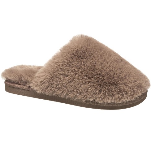 Aeropostale Women s Fuzzy Slippers With Cushioned Comfort In Beige