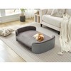 MaseiKar Scandinavian Cat Couch Bed – Mid/Large Pet Sofa with Removable Washable Cover, PP Indoor Furniture, Elevated Cozy Bed for Cats - 3 of 4