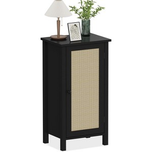 Modern Farmhouse Nightstand, 16 Inch Boho Bedside Table with Drawer, Wood Storage End Table with Sturdy Legs for Bedroom,Living Room - 1 of 4