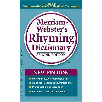 Merriam-Webster's Rhyming Dictionary - 2nd Edition by  Merriam-Webster Inc (Paperback)