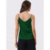cheibear Women's Satin Cami Top Silky Strap Lounge Pajama Camisole 2025 - 3 of 4